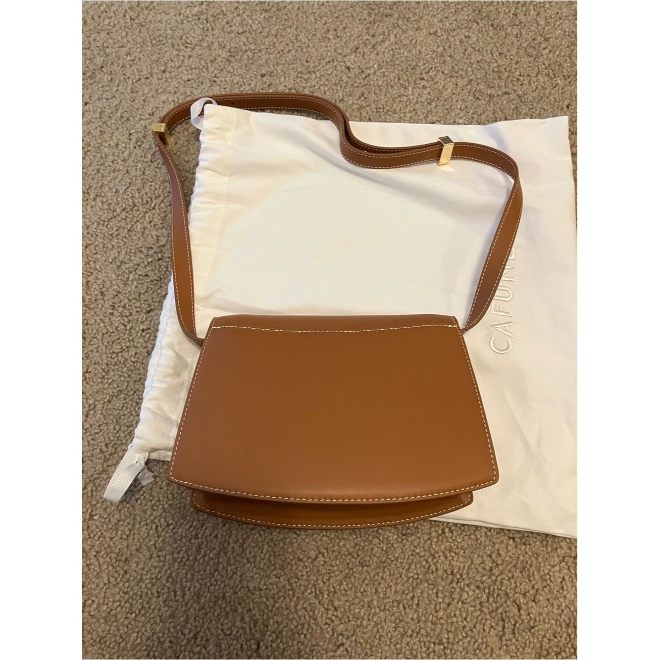 Nwot Cafune Small Pendulum Bag In Cognac/Chestnut — image 6 of 8